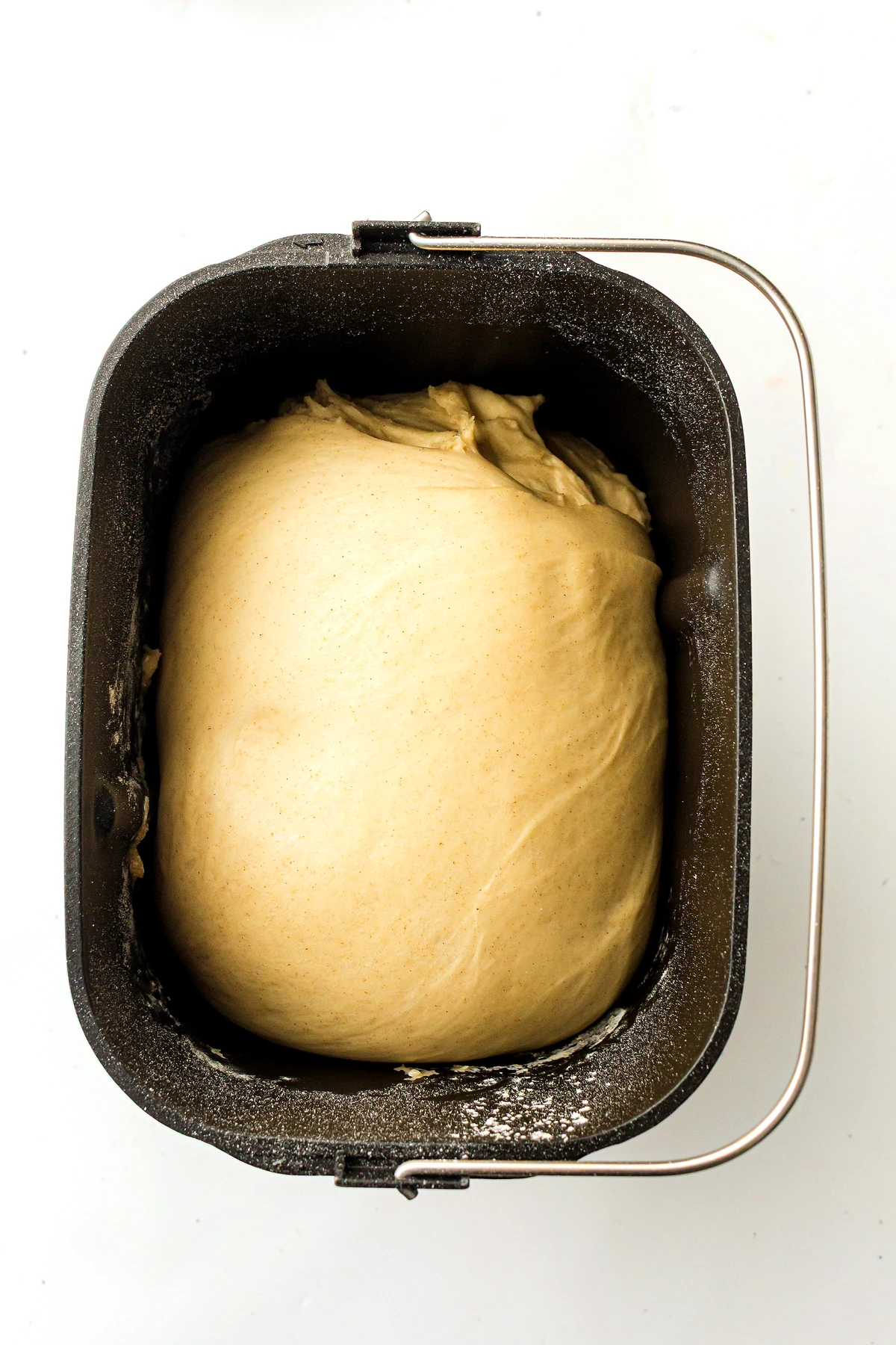 Finished dough from bread machine