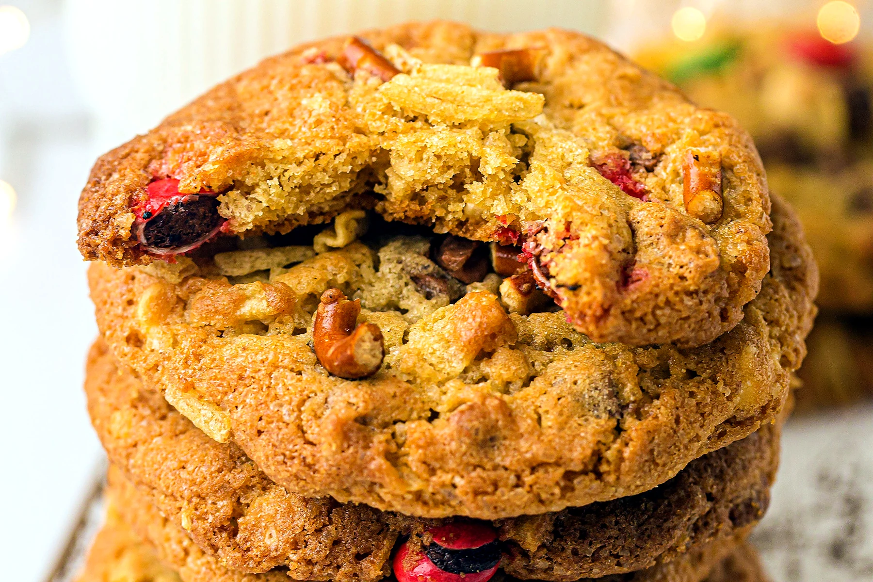 Stack of kitchen sink cookies