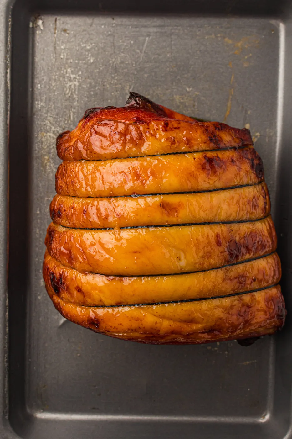 honey glazed spiral ham baked