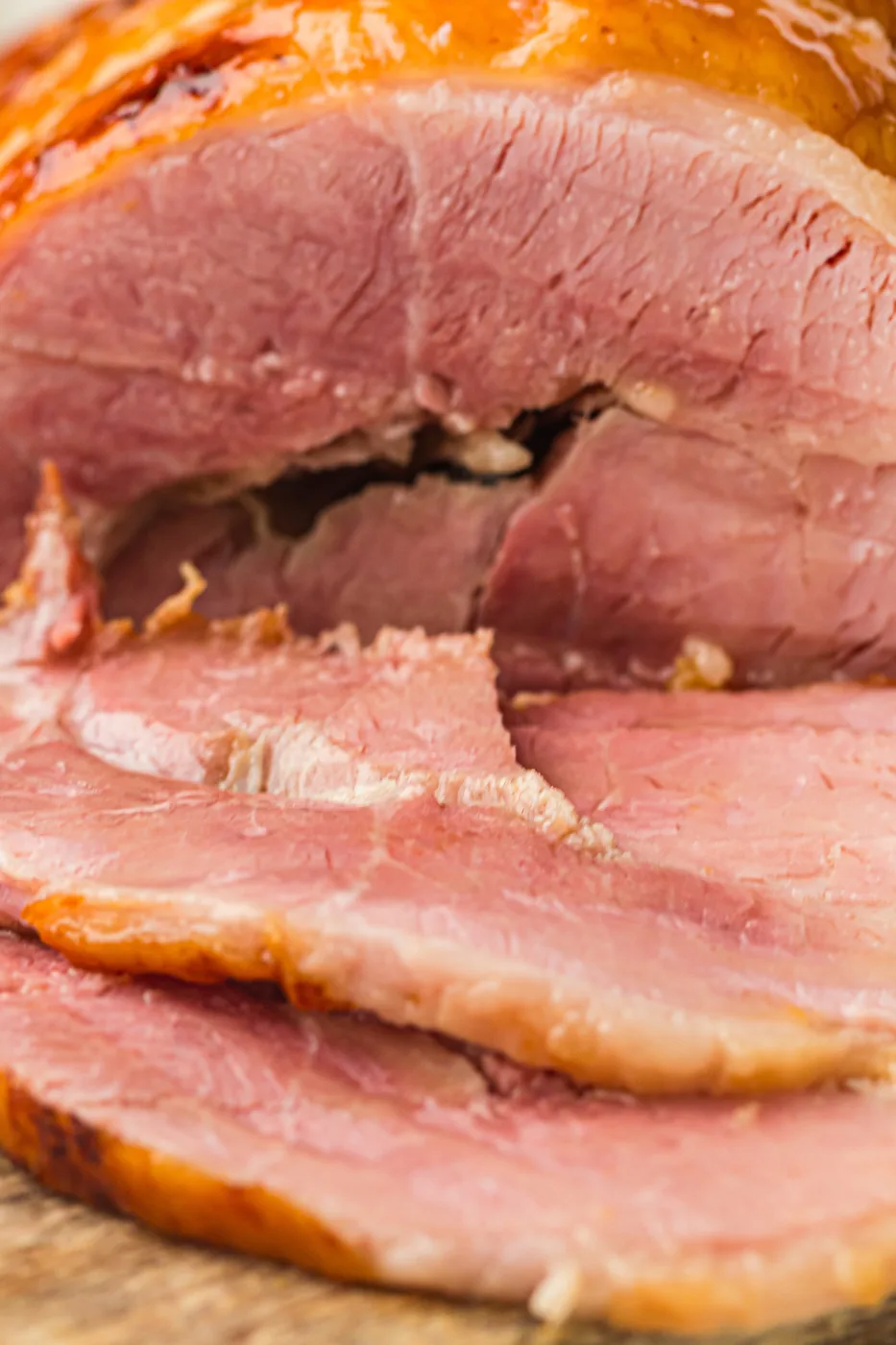 honey glazed spiral ham sliced