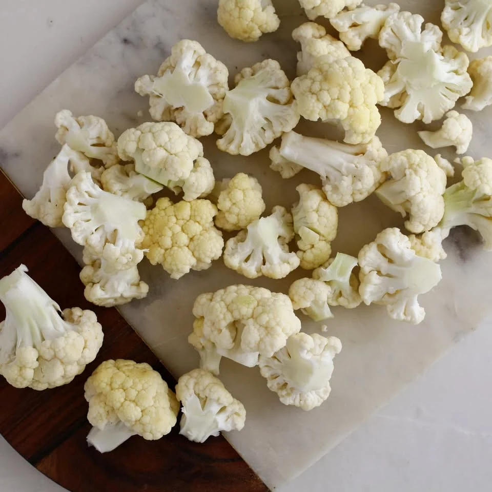 spiced roasted cauliflower florets 1